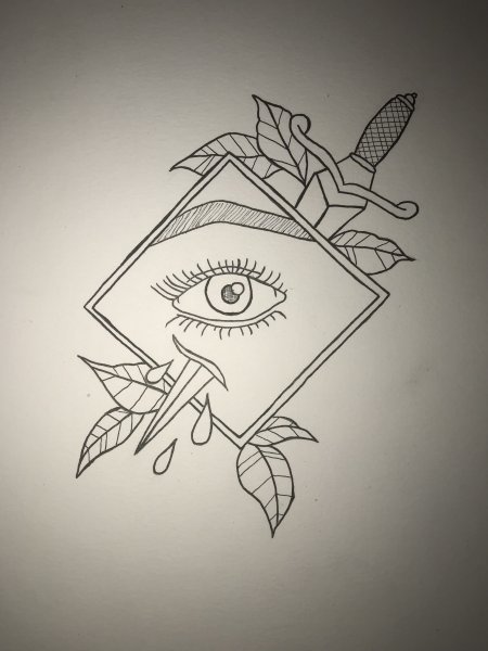 Лёгкие тату карандашом