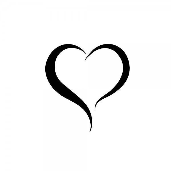 Тату сердце эскиз