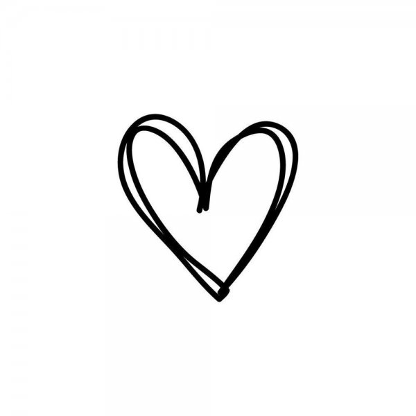 Сердце эскиз