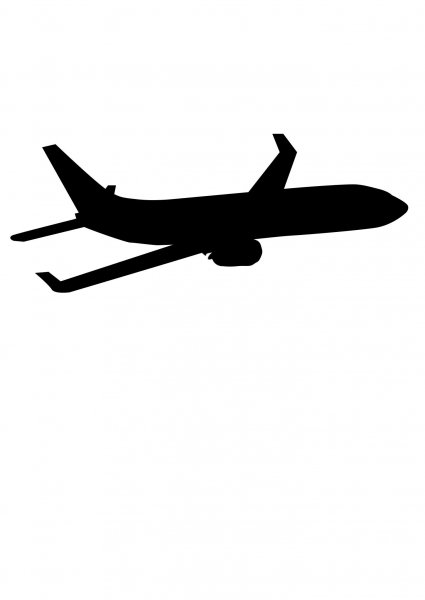 Тату самолет трафарет