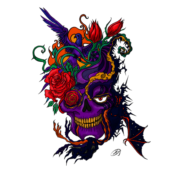 Эскизы цветных татуировок для мужчин