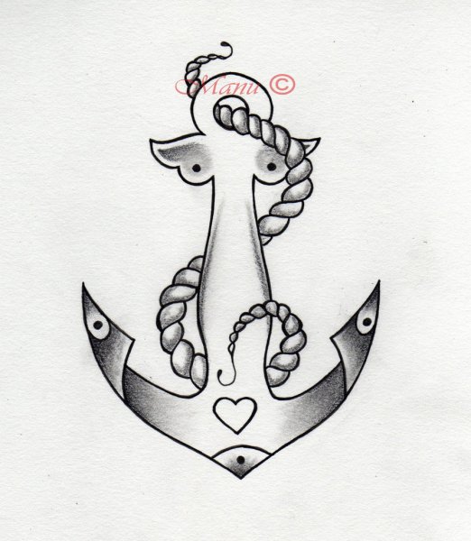 Якорь эскиз
