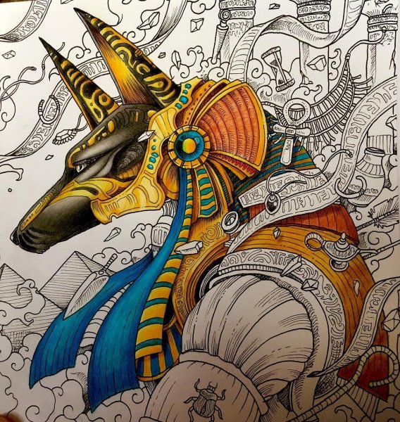 Скетч тату Анубис