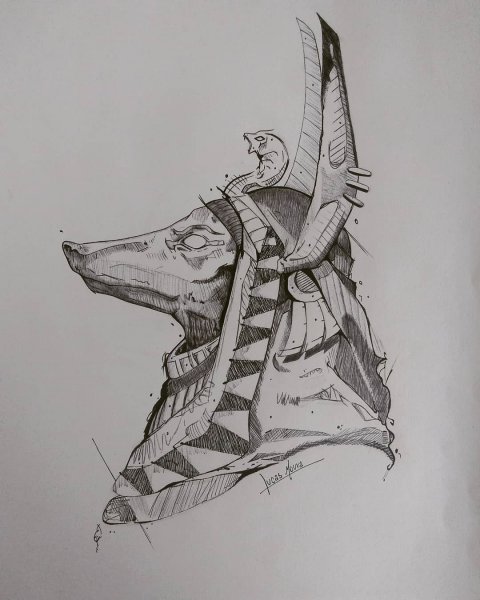 Анубис тату эскизы