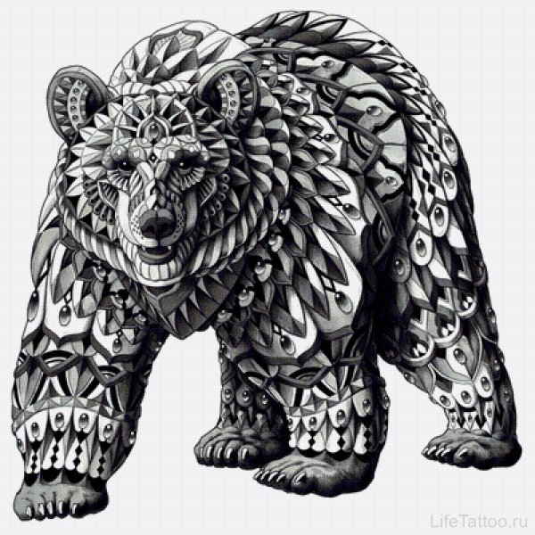 Медведь стилизация