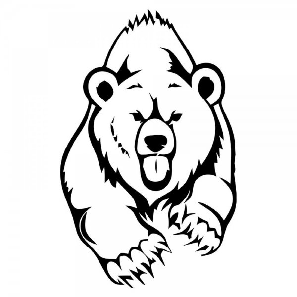 Тату медведь