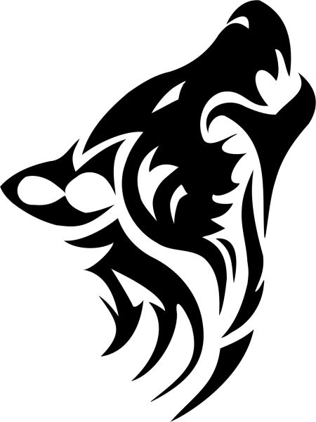 Волк тату эскиз