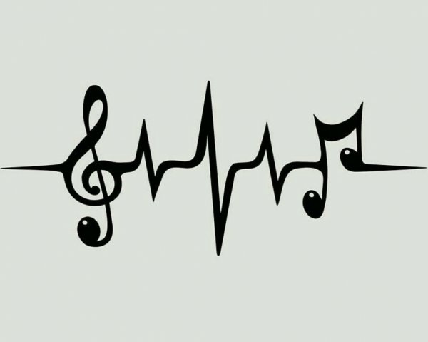 Тату пульс эскиз