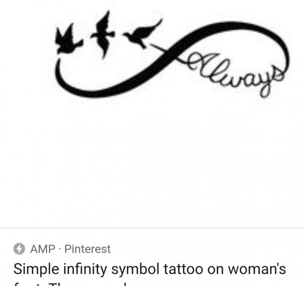 Тату бесконечность эскизы для девушек