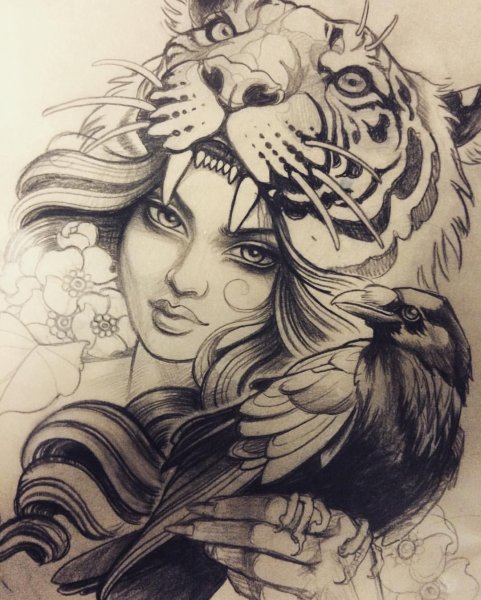 Эскизы тату для девушек