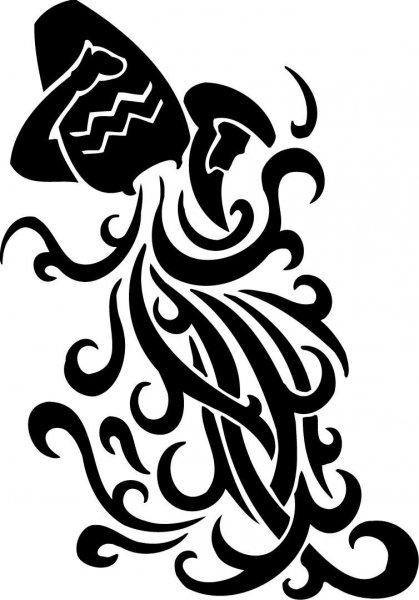 Тату Водолей эскизы