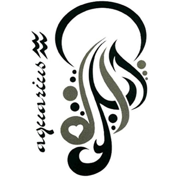 Тату Водолей эскизы