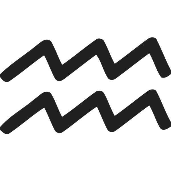 Знак Водолея эскиз