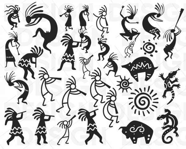 Индейские Татуировки Кокопелли