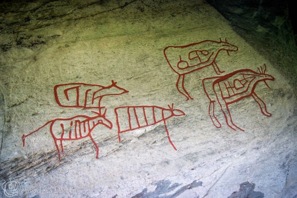 Наскальная живопись эскизы