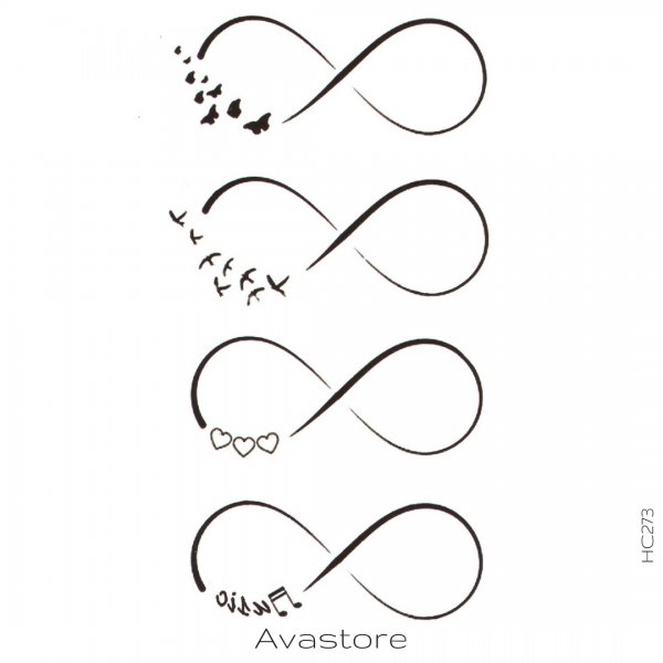 Тату бесконечность эскизы для девушек