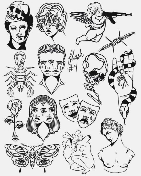 Тату эскизы модные