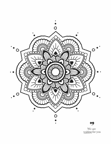 Мандала для тату трафареты