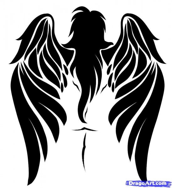 Крылья силуэт
