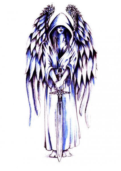 Падший ангел тату эскизы