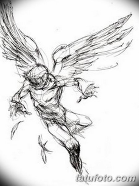Скетчи ангелов
