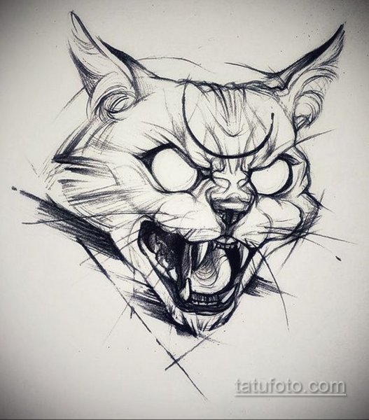 Крот тату эскиз