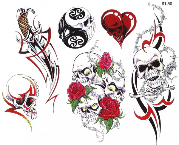 Татуировки мужские эскизы цветные