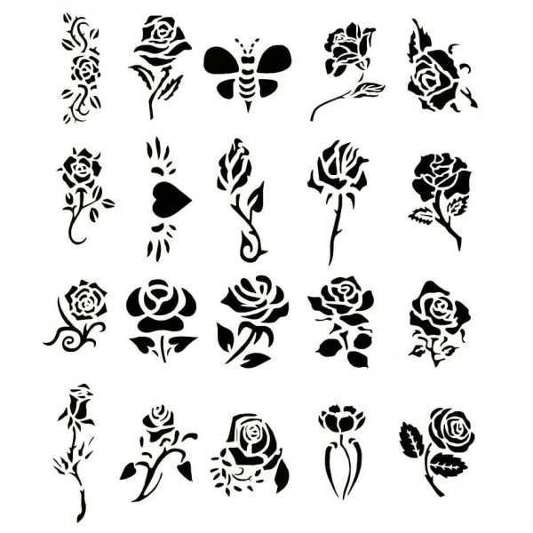 Маленькие черно белые тату