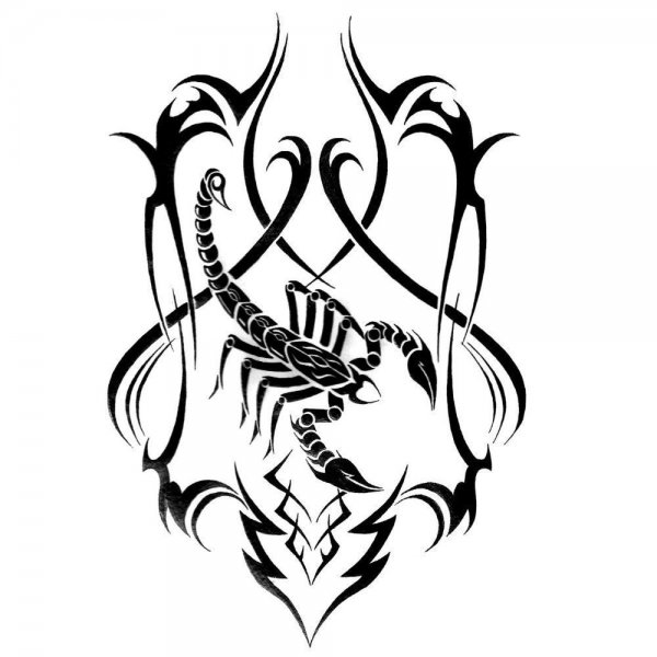 Тату Скорпион трайб ол