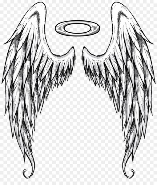 Крылья тату эскиз