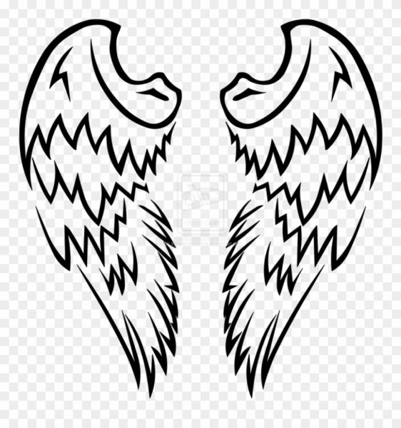 Ангельские Крылья тату эскиз