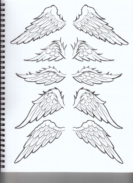 Крылья ангела эскиз