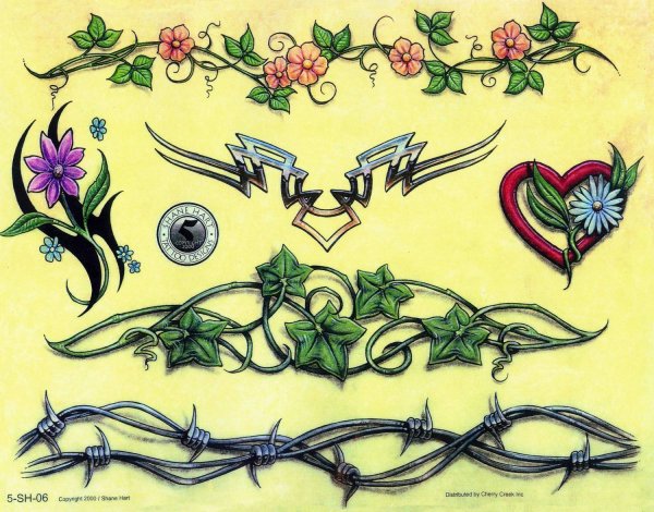 Тату браслет на руке для девушек эскизы