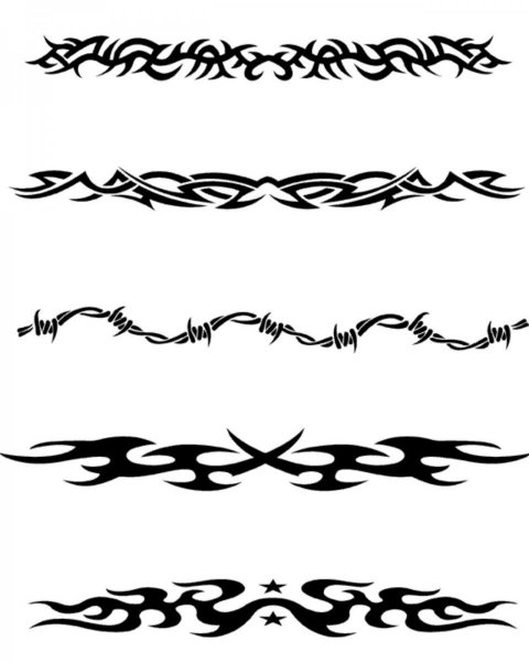 Тату на запястье в виде браслета мужские