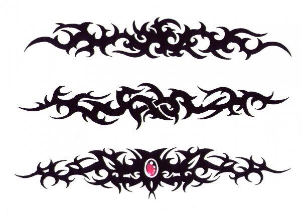 Тату Готика трайбл