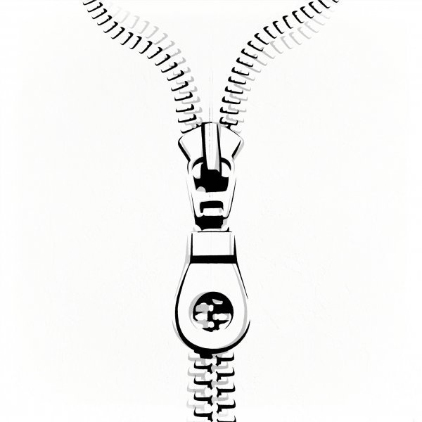 Нарисовать молнию застежку