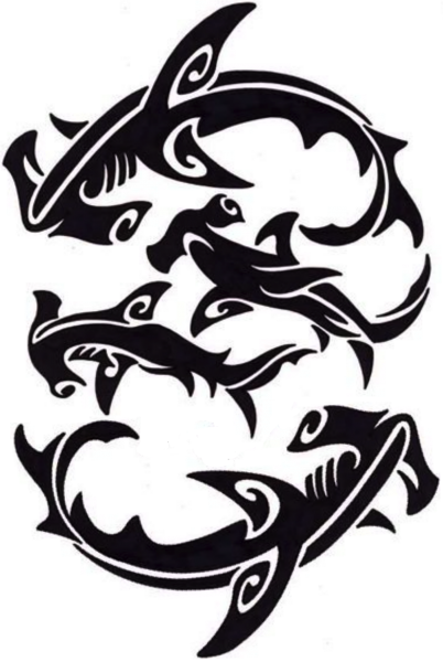 Акула стилизация