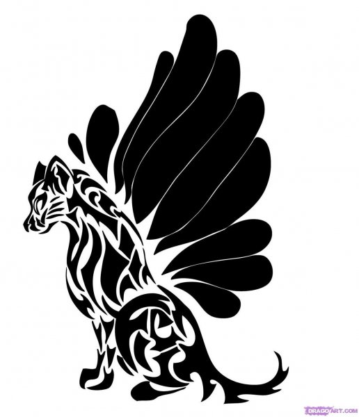 Тату черно белые