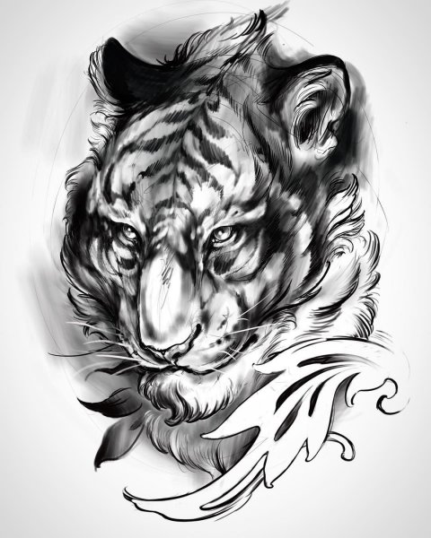 Дигл тату эскиз