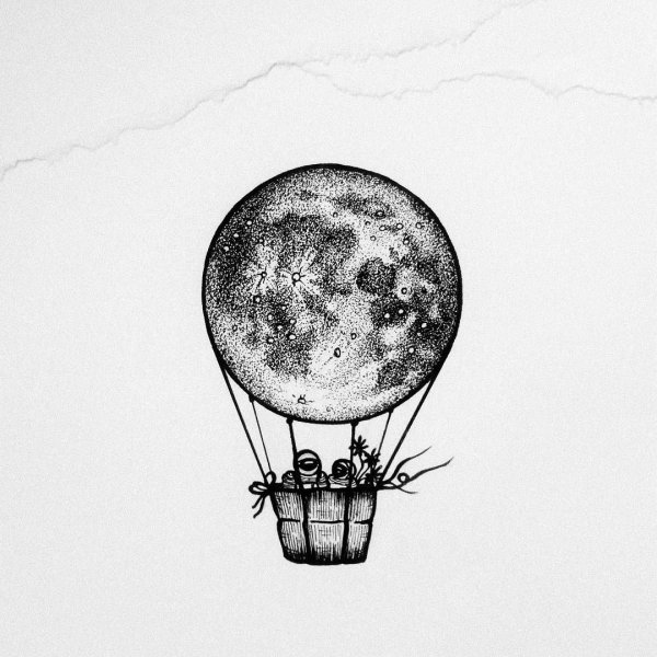 Воздушный шар набросок