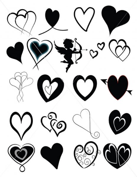 Маленькое черное сердечко