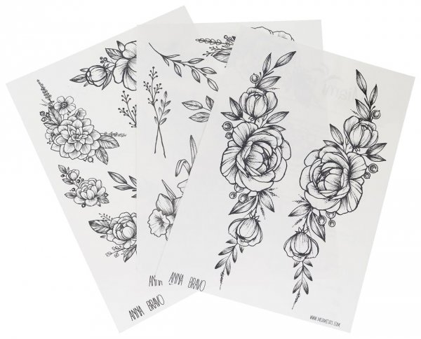 Переводные тату эскизы