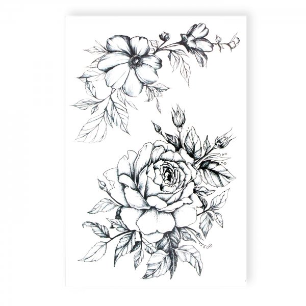Красивые цветы для переводных тату