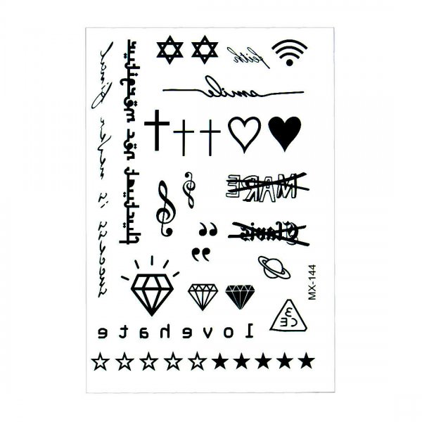 Маленькие переводные татушки