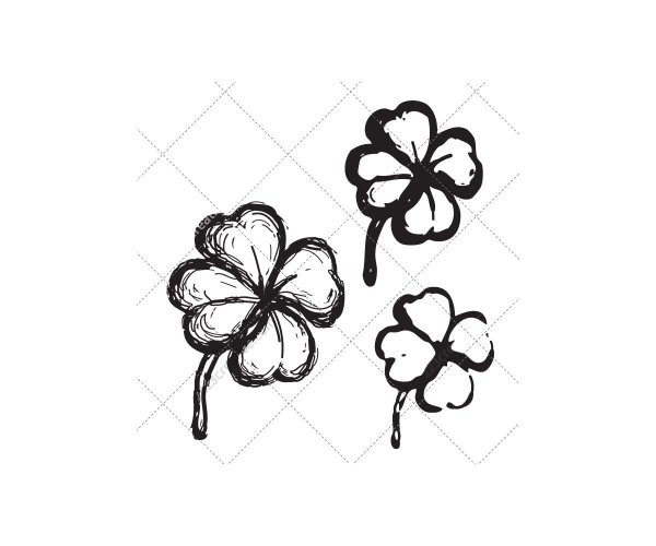 Клевер четырехлистный черный