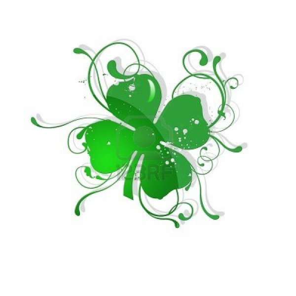 Ирландский четырехлистный Клевер тату