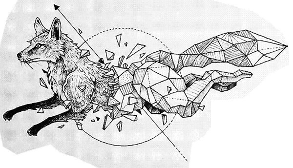 Геометрические животные тату