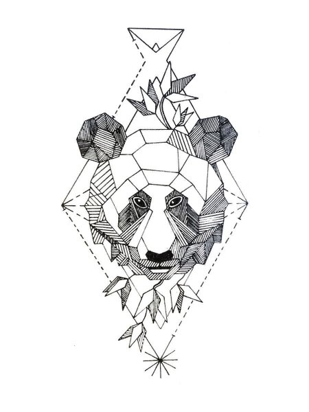 Геометрические тату эскизы