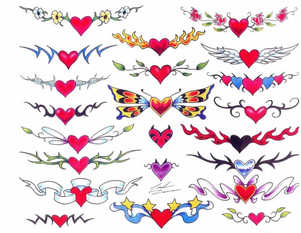 Тату детские рисунки