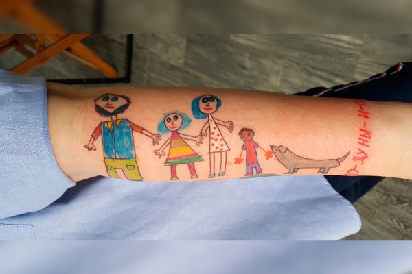Татуировки по детским рисункам